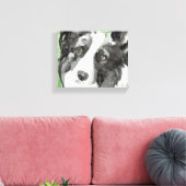 Leinwand Dog Art mit Border Collie (Insitu (Wohnzimmer))