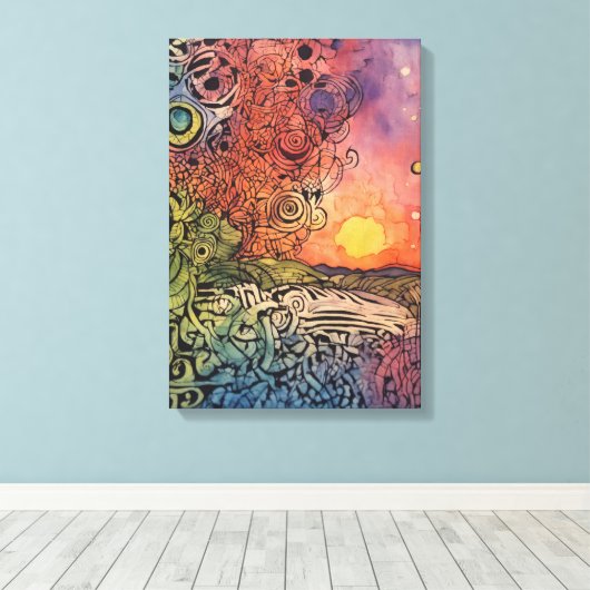 Leinwand Dolmetschen (Insitu (Holzboden))