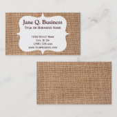 Leinwand-Druck-Geschäfts-Karten-Vorlagen Visitenkarte (Vorne/Hinten)