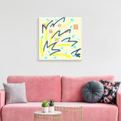 Leinwand drucken von Scribble Buds (Insitu (Wohnzimmer))