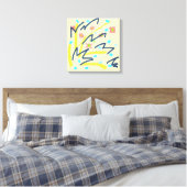 Leinwand drucken von Scribble Buds (Insitu (Schlafzimmer))