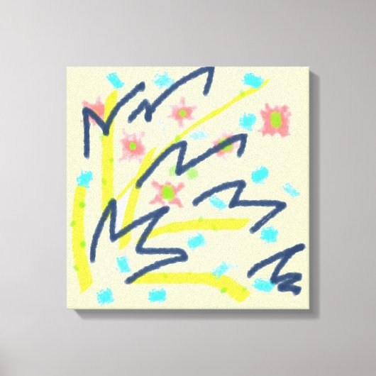 Leinwand drucken von Scribble Buds (Vorderseite)