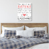 Leinwand "Du und ich sind Schwestern" (Insitu (Schlafzimmer))