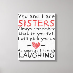 Leinwand "Du und ich sind Schwestern"