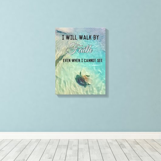 Leinwand durch Treue Mauer (Insitu (Holzboden))