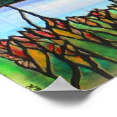 Leinwand "Ein schöner Tag" Poster (Ecke)