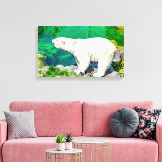 Leinwand Eisbär (Insitu (Wohnzimmer))
