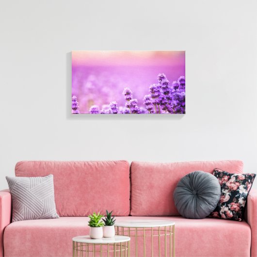Leinwand - Englisch Lavender Field (Insitu (Wohnzimmer))