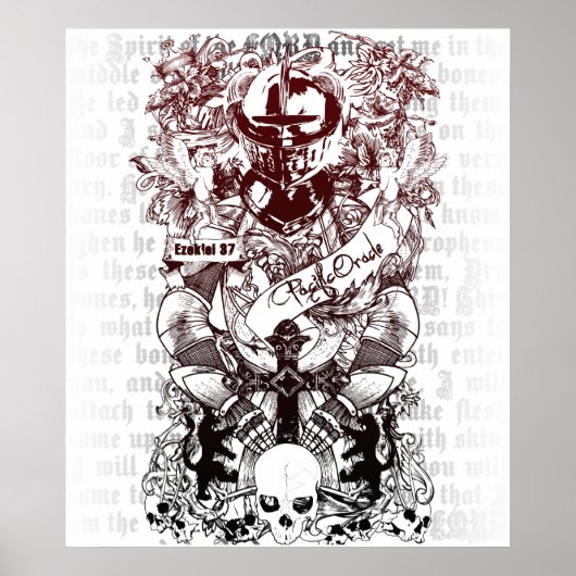 Leinwand Ezekiel 37 Army of Bones Poster (Vorne)