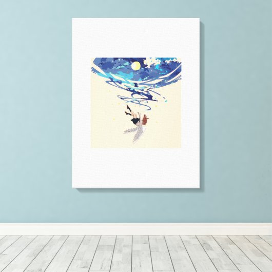 Leinwand "Fallender Engel" Art (Insitu (Holzboden))