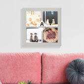 Leinwand "Family FOTO COLLAGE" - Monogramm hinzufü (Insitu (Wohnzimmer))