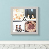 Leinwand "Family FOTO COLLAGE" - Monogramm hinzufü (Insitu (Holzboden))