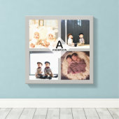 Leinwand "Family FOTO COLLAGE" - Monogramm hinzufü (Insitu (Holzboden))