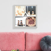 Leinwand "Family FOTO COLLAGE" - Monogramm hinzufü (Insitu (Wohnzimmer))