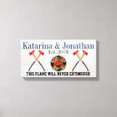 LEINWAND FIREFIGHTER LIEBE (Vorderseite)