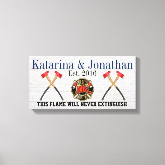 LEINWAND FIREFIGHTER LIEBE (Vorderseite)