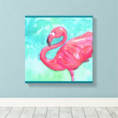 Leinwand Flamingo (Insitu (Holzboden))