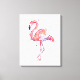 Leinwand Flamingo Watercolor Malerei Kunst, Dichtu
