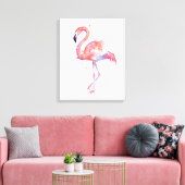 Leinwand Flamingo Watercolor Malerei Kunst, Dichtu (Insitu (Wohnzimmer))