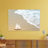 Leinwand "FRIEDLICHER STRAND" (Insitu (Wohnzimmer))