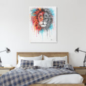Leinwand Fully LIVE Lion Print (Insitu (Schlafzimmer))