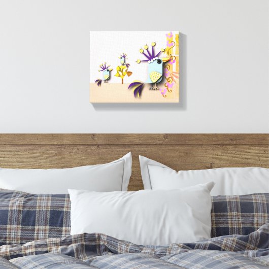 Leinwand Funny Bird (Insitu (Schlafzimmer))