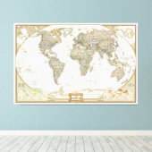 Leinwand für antike Weltkarte (Insitu (Holzboden))