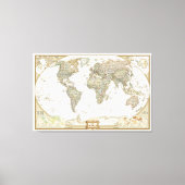 Leinwand für antike Weltkarte (Vorderseite)