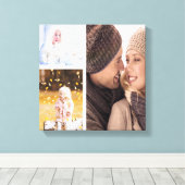 Leinwand für benutzerdefinierte FotoCollage - Weiß (Insitu (Holzboden))