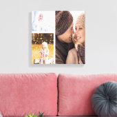 Leinwand für benutzerdefinierte FotoCollage - Weiß (Insitu (Wohnzimmer))