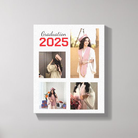 Leinwand für benutzerdefiniertes Abschluss-Foto (Vorderseite)