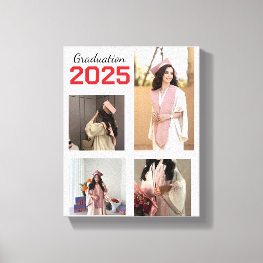 Leinwand für benutzerdefiniertes Abschluss-Foto (Vorderseite)