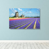 Leinwand für Blume und Windmühlen (Insitu (Holzboden))