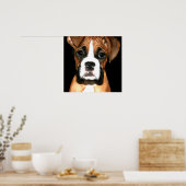 Leinwand für Boxer Poster (Küche)