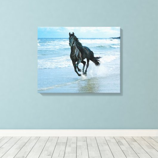 Leinwand für das Schwarze Pferd (Insitu (Holzboden))