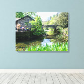 Leinwand für den Fluss Grasmere Rothay (Insitu (Holzboden))