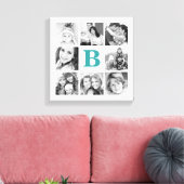 Leinwand für die benutzerdefinierte Monogrammfamil (Insitu (Wohnzimmer))