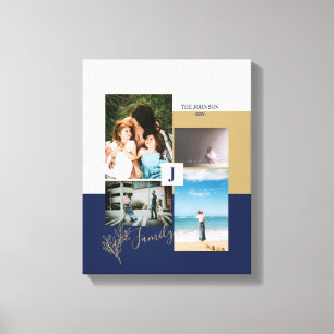 Leinwand für die FotoCollage der Modernen Farbblöc