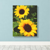 Leinwand für die gelbe Sonnenblume (Insitu (Holzboden))