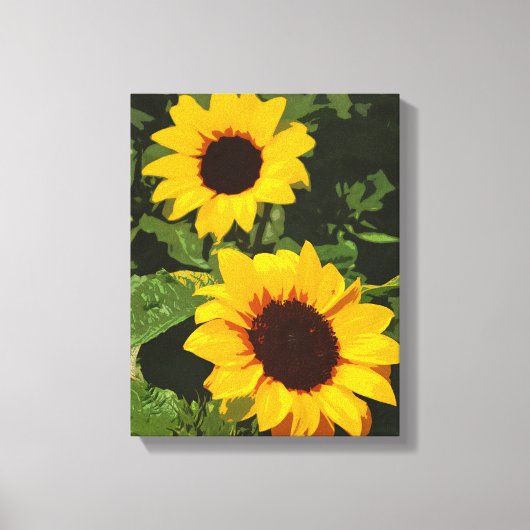 Leinwand für die gelbe Sonnenblume (Vorderseite)