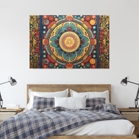 Leinwand für farbenfrohe Kunst (Insitu (Schlafzimmer))