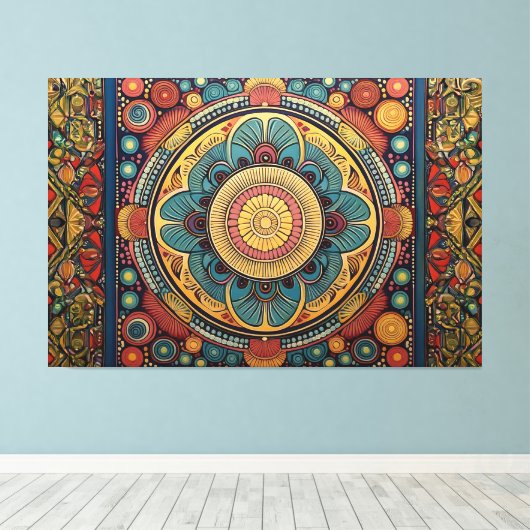 Leinwand für farbenfrohe Kunst (Insitu (Holzboden))