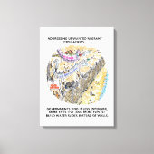 Leinwand für Flüchtlingswasser (Vorderseite)