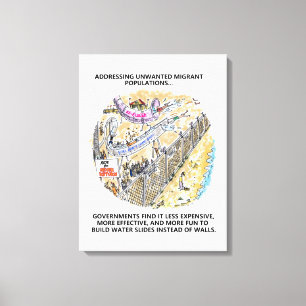 Leinwand für Flüchtlingswasser