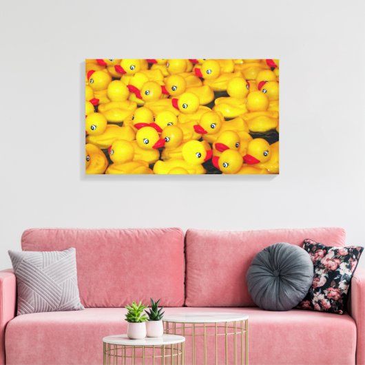 Leinwand für gelbe Gummienteichen (Insitu (Wohnzimmer))