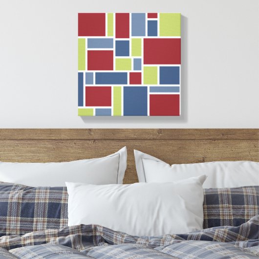 Leinwand für geometrische Muster (Insitu (Schlafzimmer))