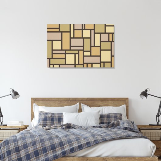 Leinwand für geometrische Muster (Insitu (Schlafzimmer))