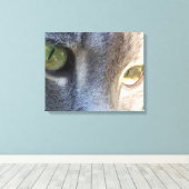 Leinwand für graue Katze (Insitu (Holzboden))