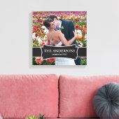 Leinwand für Hochzeitsfeiern mit Foto (Insitu (Wohnzimmer))