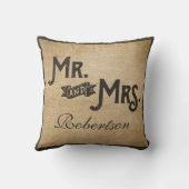 Leinwand-für immer immer Herz personalisiert Kissen (Rückseite)